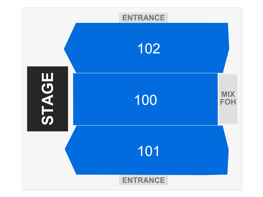 Venue seating chart for Donny Osmond for reference only