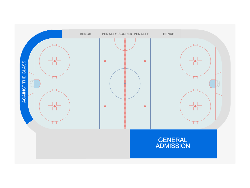 Venue seating chart for HC Venom for reference only