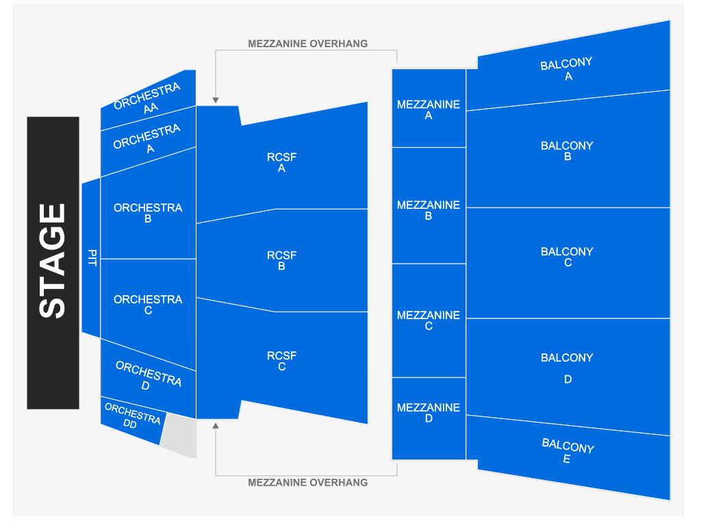 Venue seating chart for Marlon Wayans for reference only
