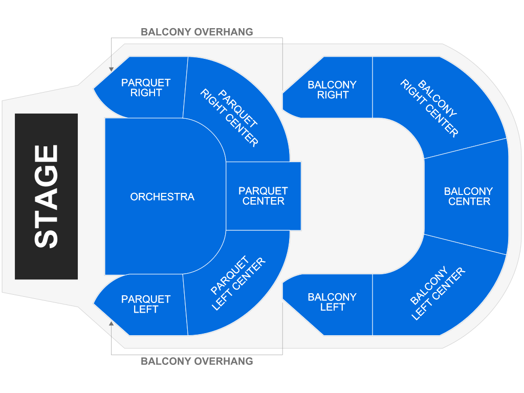 Venue seating chart for Pete Correale for reference only