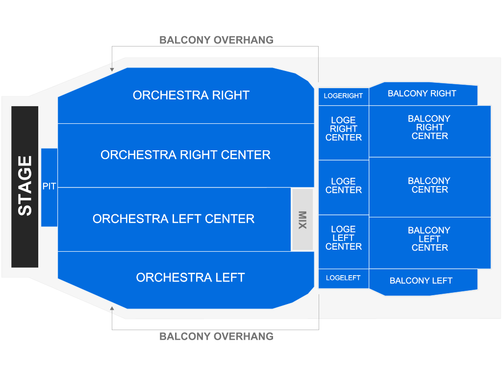 Venue seating chart for Trey Anastasio for reference only