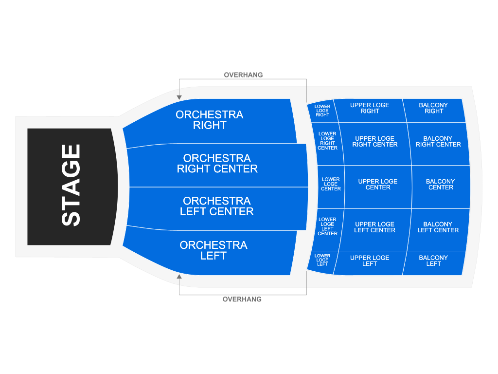 Venue seating chart for Dowba Montana for reference only