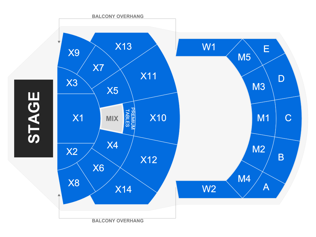 Venue seating chart for John Michael Montgomery for reference only
