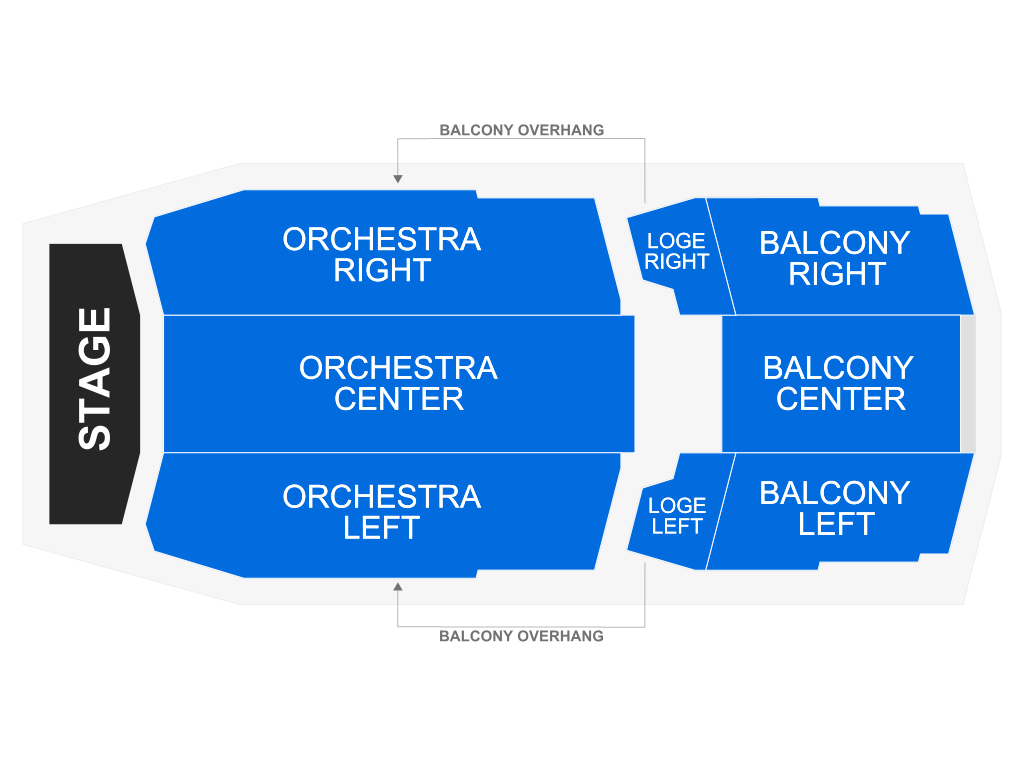 Venue seating chart for Macy Gray for reference only