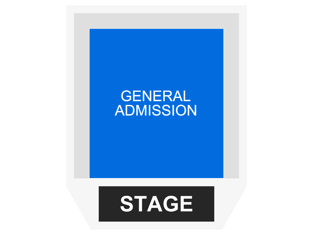 Venue seating chart for Golden Smog for reference only