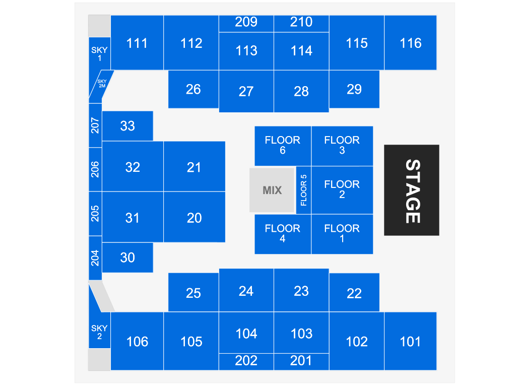 Venue seating chart for Aaron Lewis for reference only