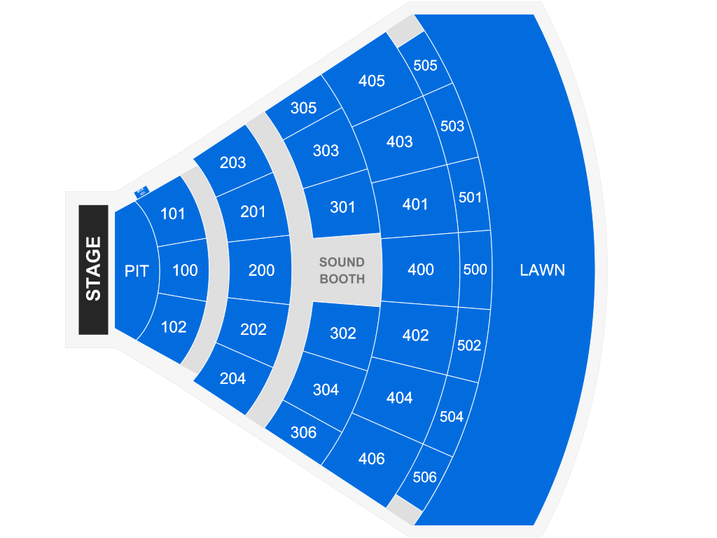 Venue seating chart for HARDY for reference only