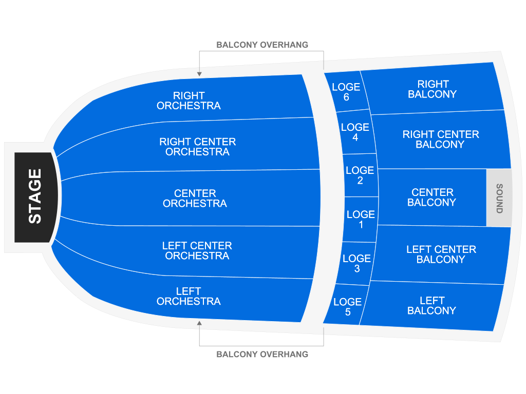 Venue seating chart for La India for reference only