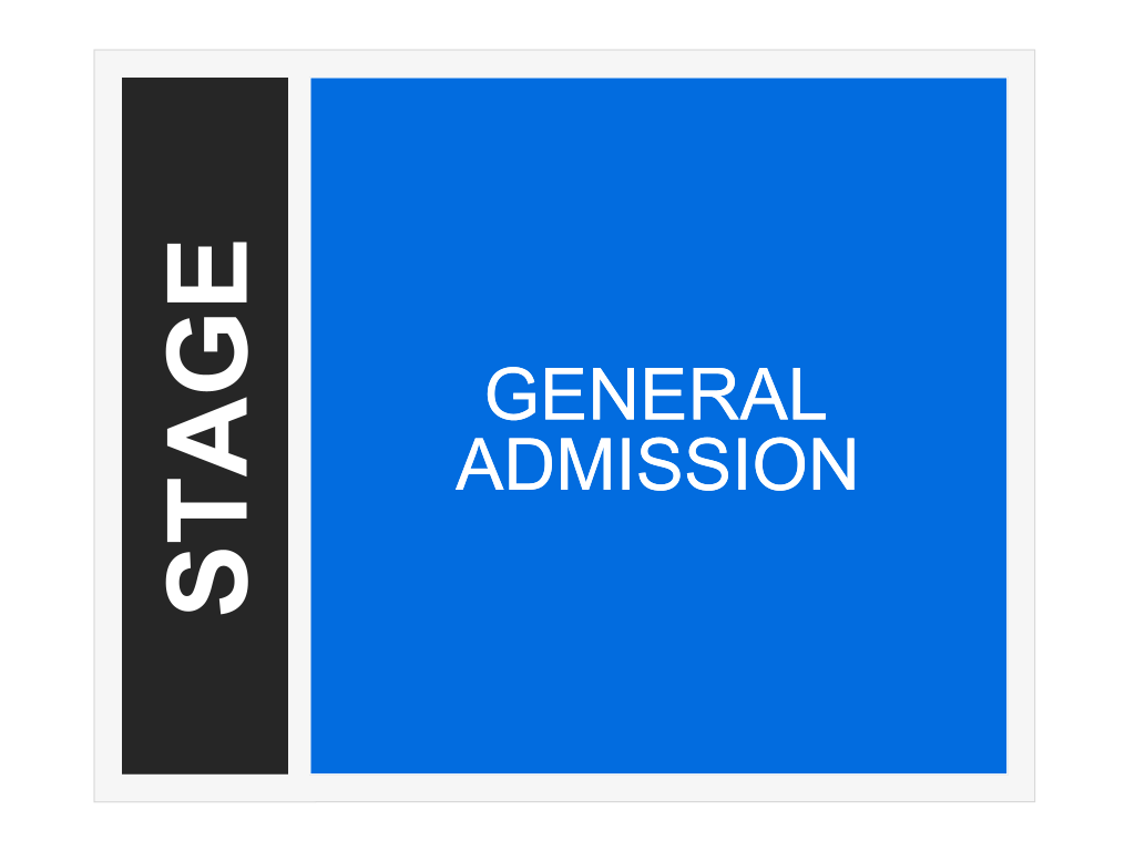 Venue seating chart for Emo Night Brooklyn for reference only
