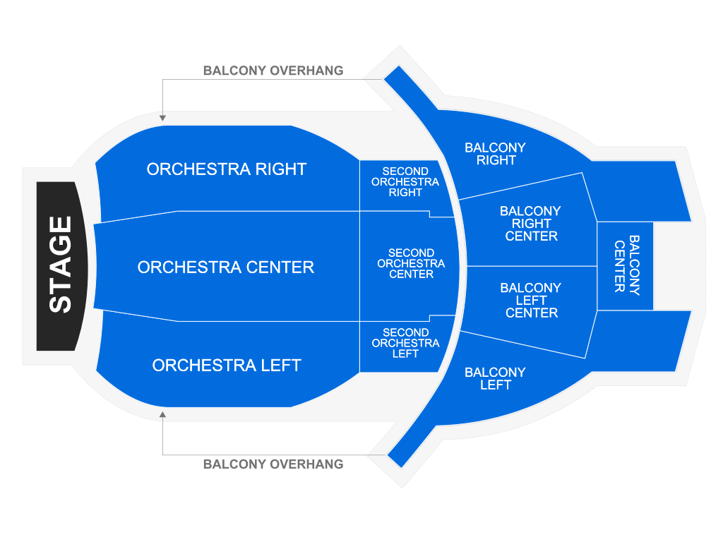 Venue seating chart for Iliza Shlesinger for reference only