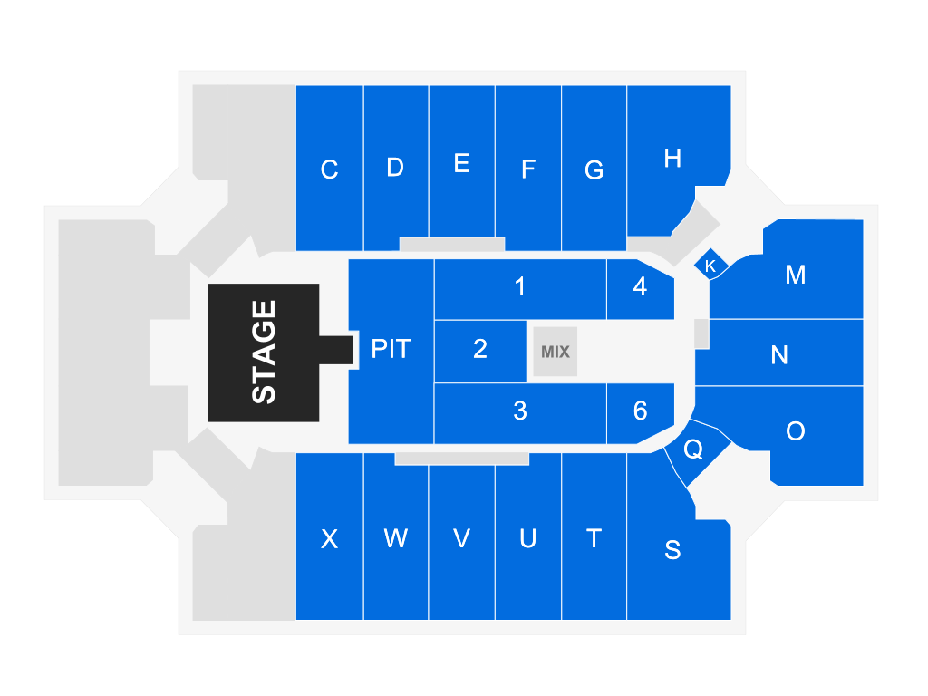 Venue seating chart for Dustin Lynch for reference only