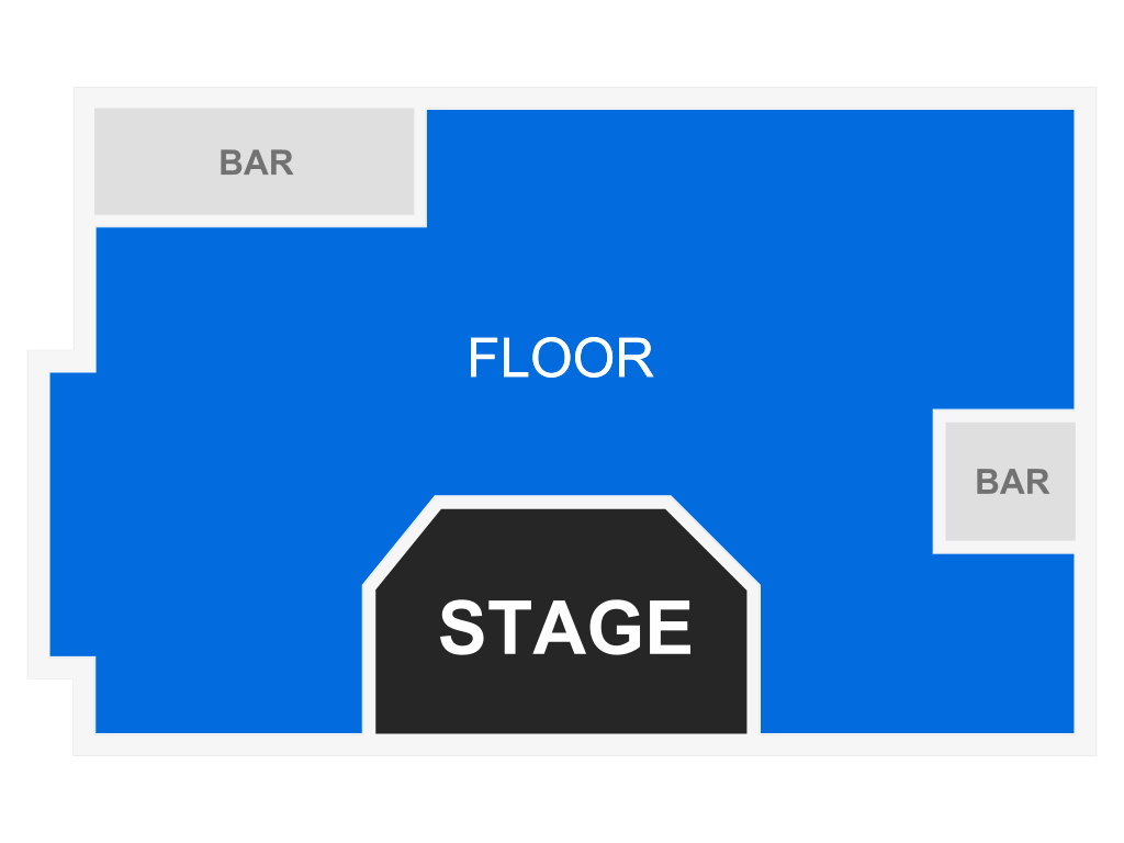 Venue seating chart for Leif Vollebekk for reference only