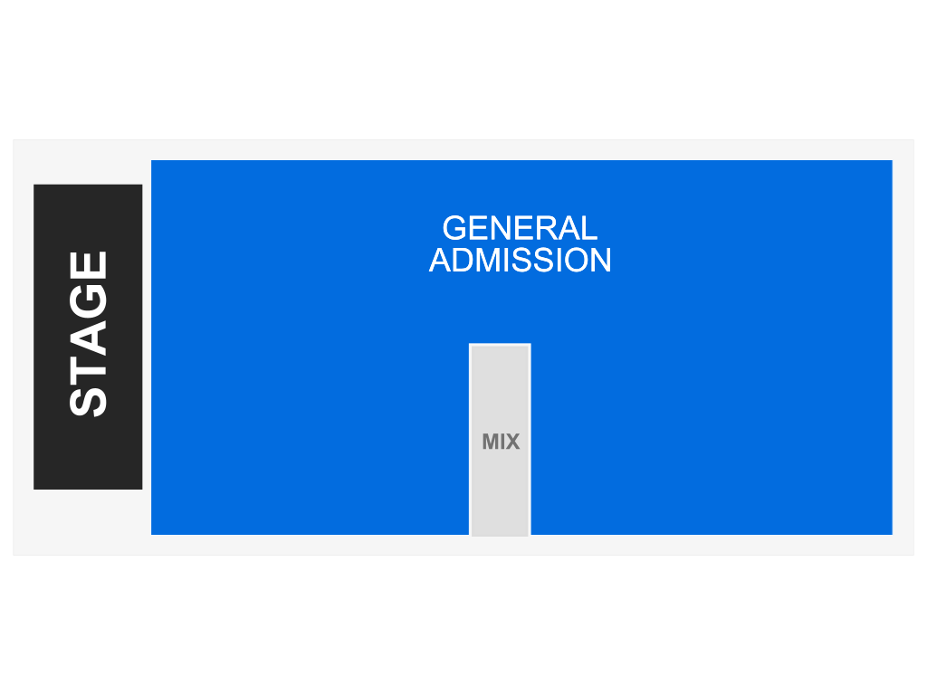 Venue seating chart for Bingo Loco for reference only