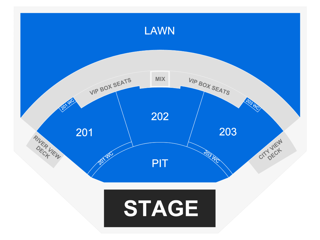 Venue seating chart for Joe Russo's Almost Dead for reference only