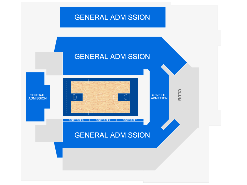 Venue seating chart for Virginia State Trojans Mens Basketball for reference only