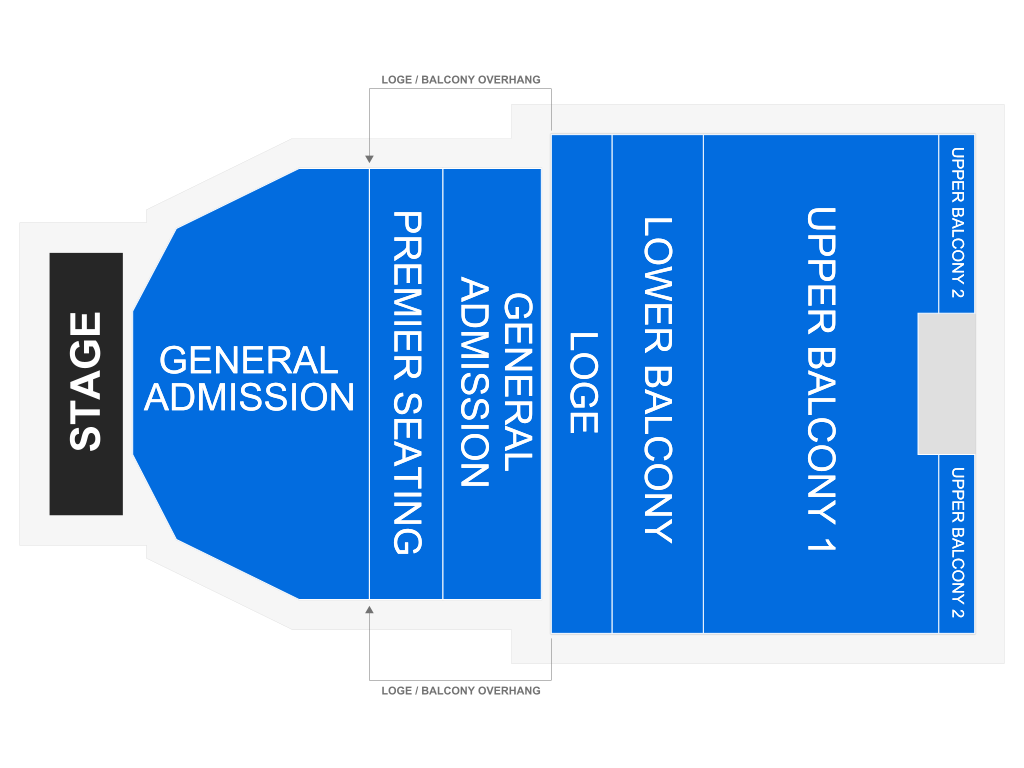 Venue seating chart for Mammoth for reference only