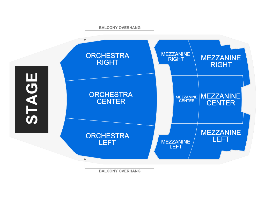 Venue seating chart for Walnut Street Theatre's A Christmas Story, the Musical for reference only