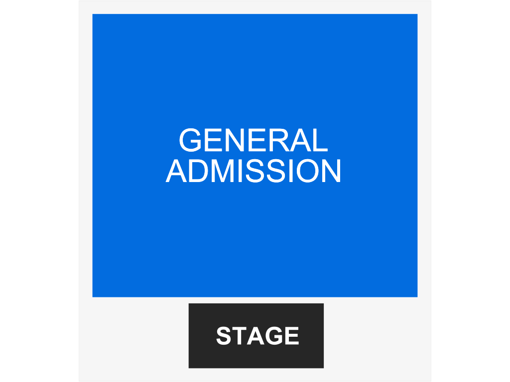 Venue seating chart for Jay Som for reference only