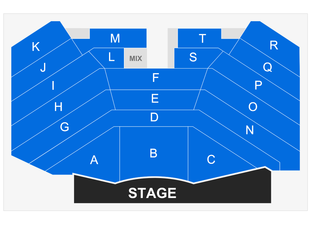 Venue seating chart for Freddie Jackson for reference only