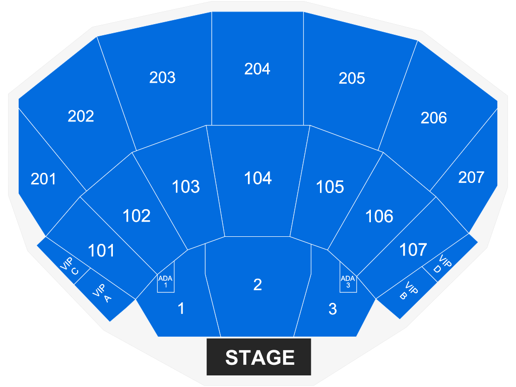Venue seating chart for Home Alone for reference only