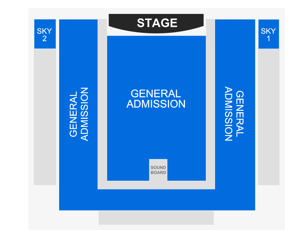 Venue seating chart for Joe Russo's Almost Dead for reference only