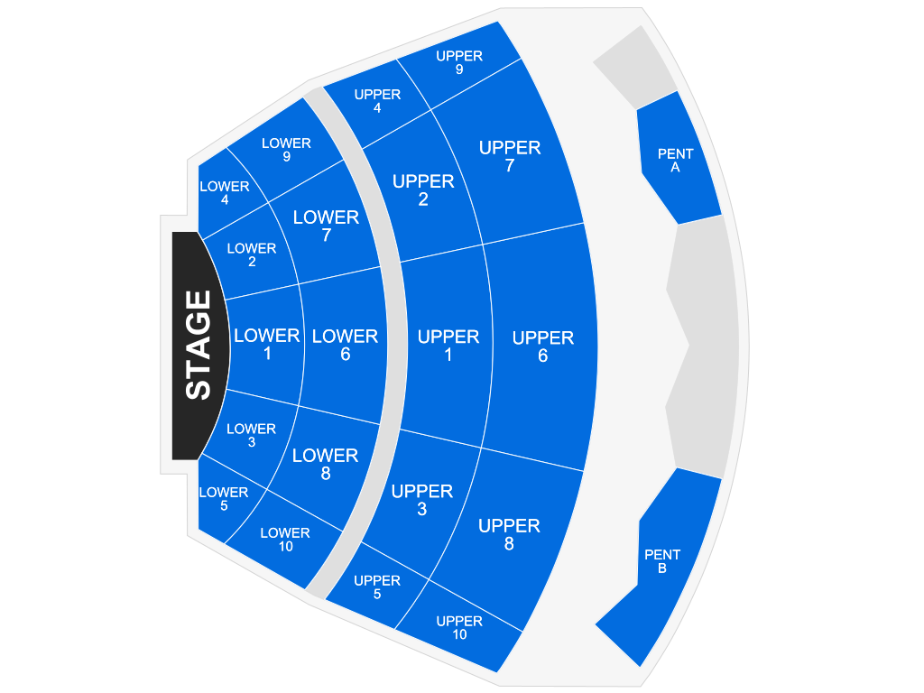 Venue seating chart for Engelbert Humperdinck for reference only