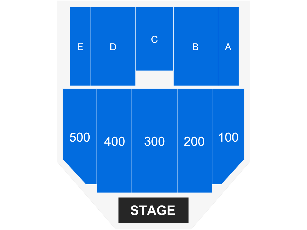 Venue seating chart for Jerry Seinfeld for reference only