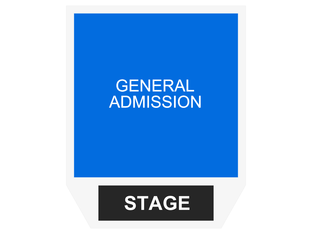 Venue seating chart for Emo Night Tour for reference only
