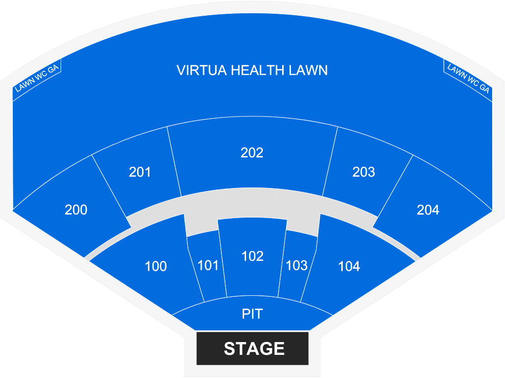Venue seating chart for HARDY for reference only