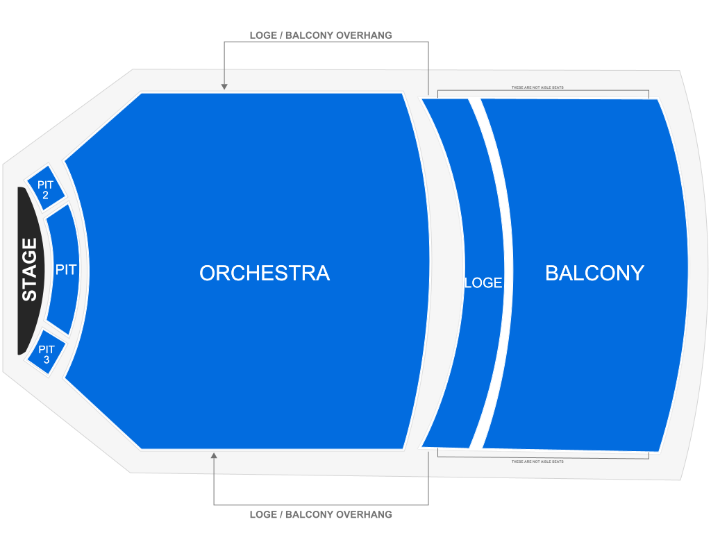 Venue seating chart for Neil deGrasse Tyson for reference only