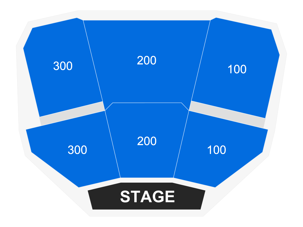 Venue seating chart for Christmas In Concert for reference only