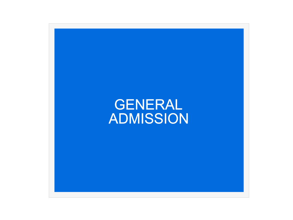 Venue seating chart for The Running Man for reference only