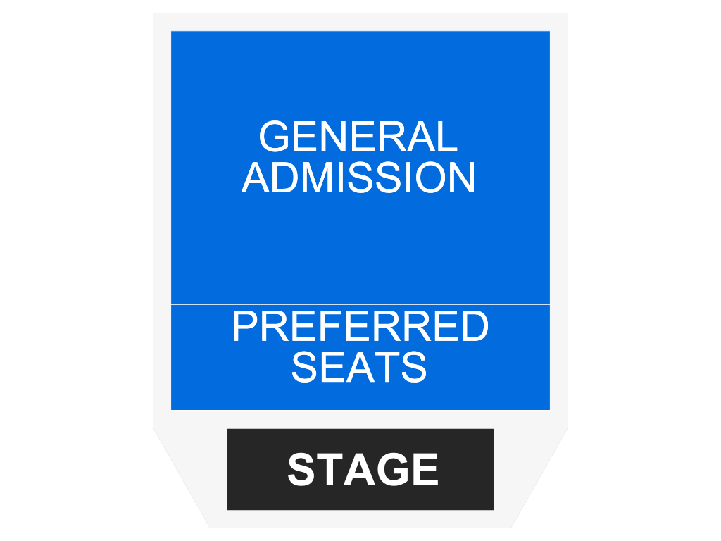 Venue seating chart for Comedy Allstars for reference only