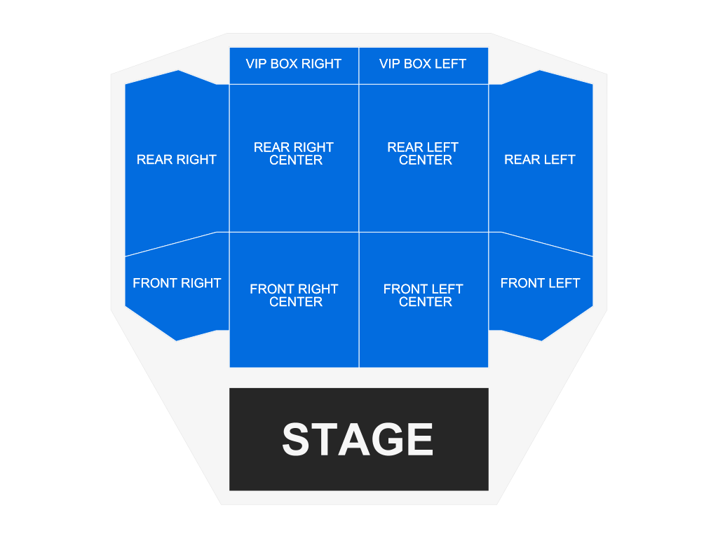 Venue seating chart for Najee for reference only