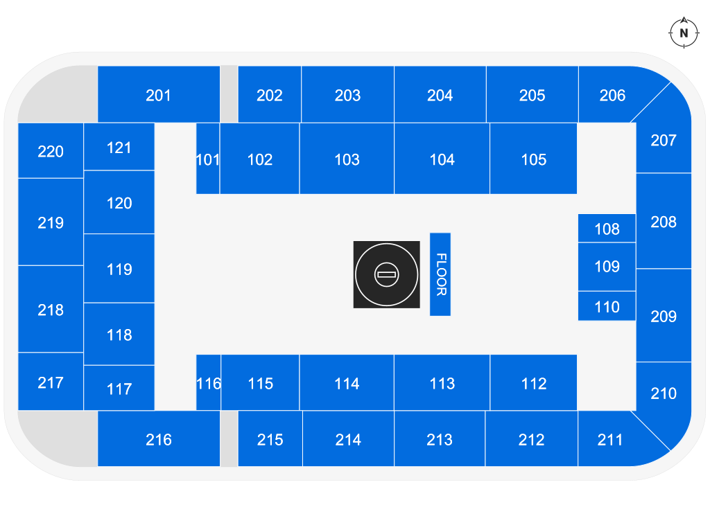 Venue seating chart for Penn State Nittany Lions Wrestling for reference only