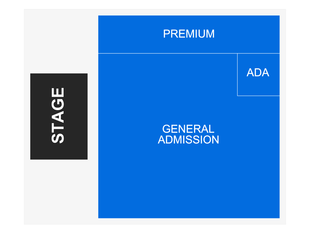 Venue seating chart for Mac DeMarco for reference only