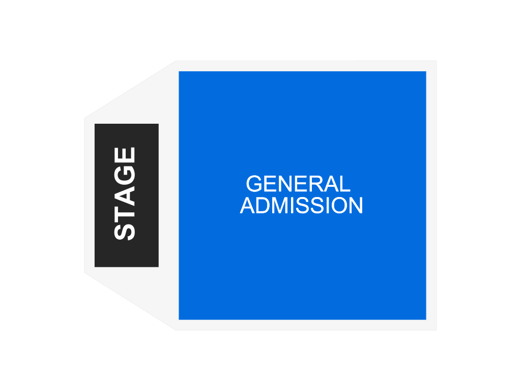 Venue seating chart for AJR for reference only