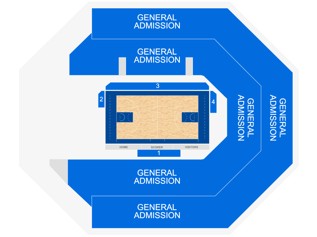 Venue seating chart for UIC Flames Women's Basketball for reference only