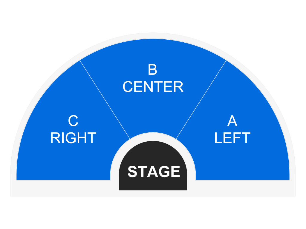 Venue seating chart for Paula Poundstone for reference only