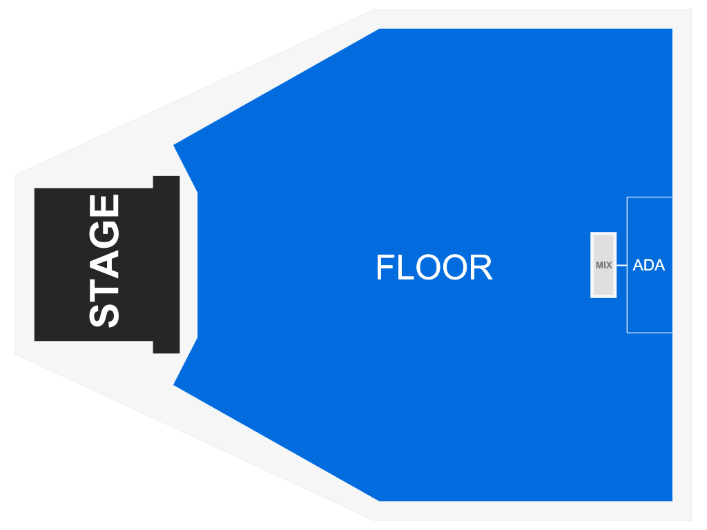 Venue seating chart for Trivium for reference only