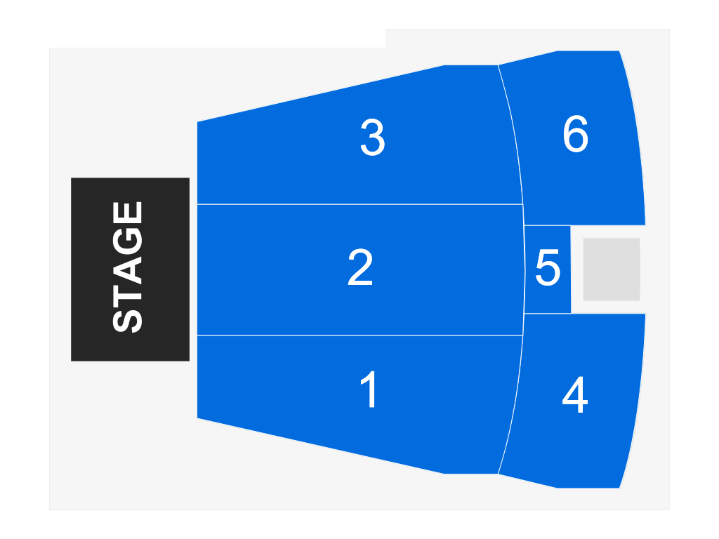 Venue seating chart for DeRay Davis for reference only
