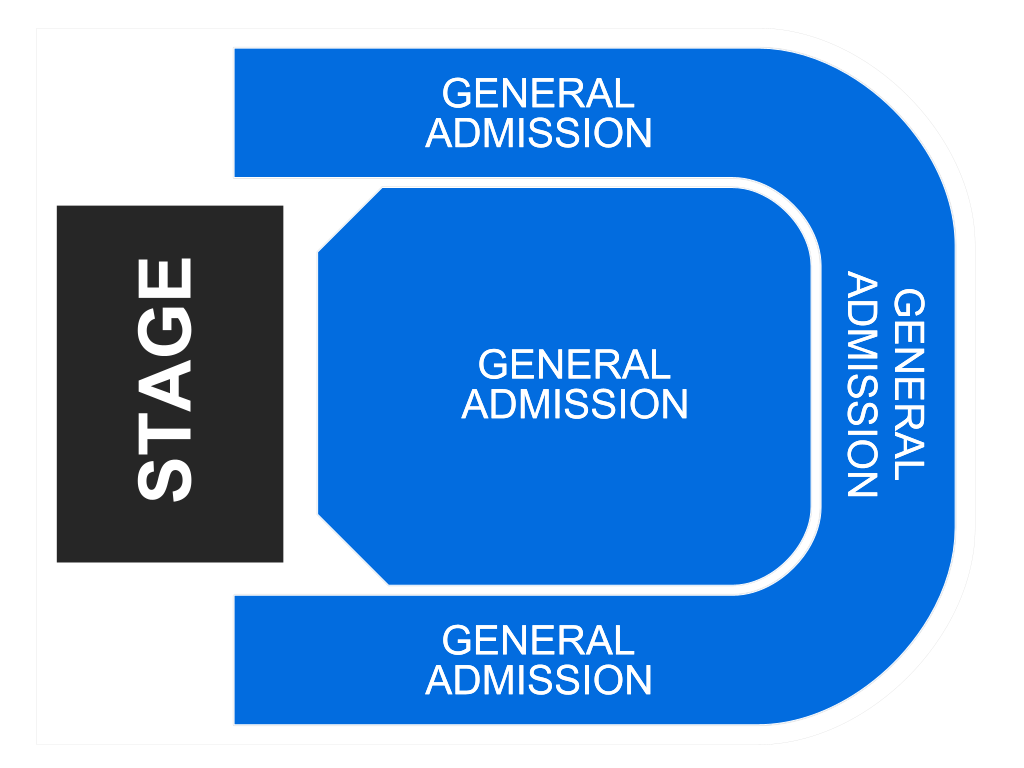 Venue seating chart for The Lovin' Spoonful for reference only