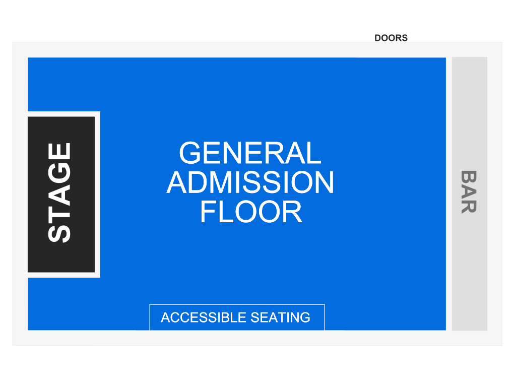Venue seating chart for Mac Saturn for reference only