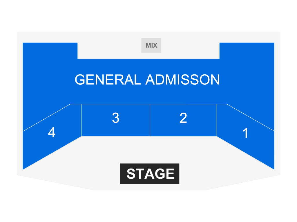 Venue seating chart for Slippery When Wet for reference only