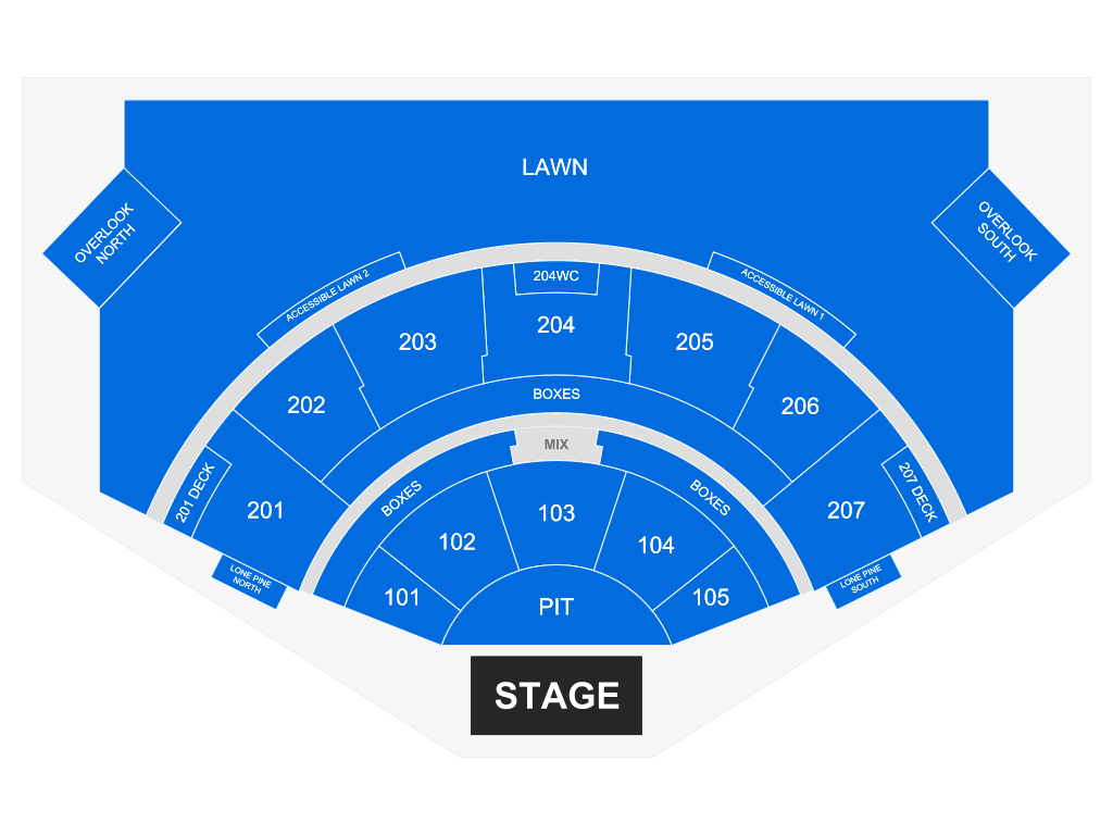 Venue seating chart for HARDY for reference only