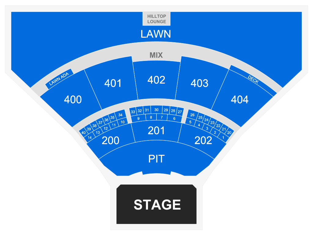 Venue seating chart for YUNGBLUD for reference only
