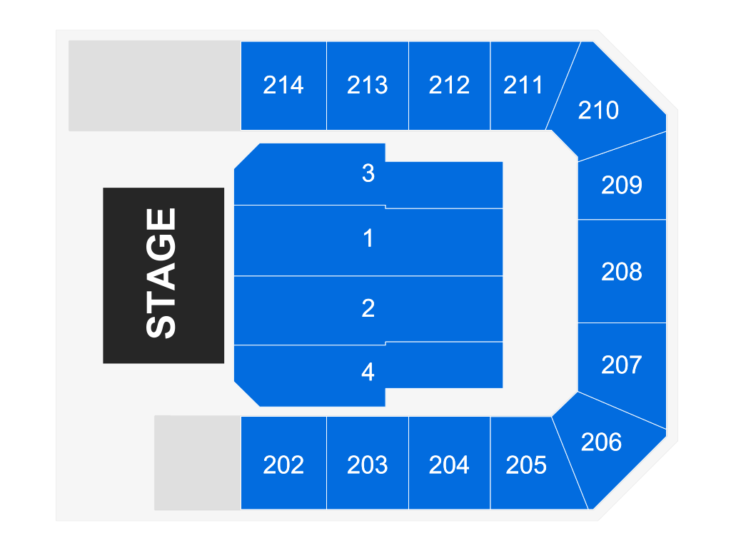 Venue seating chart for Theresa Caputo for reference only