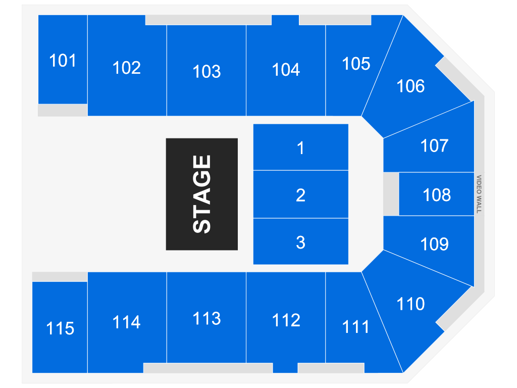 Venue seating chart for Mannheim Steamroller Christmas for reference only