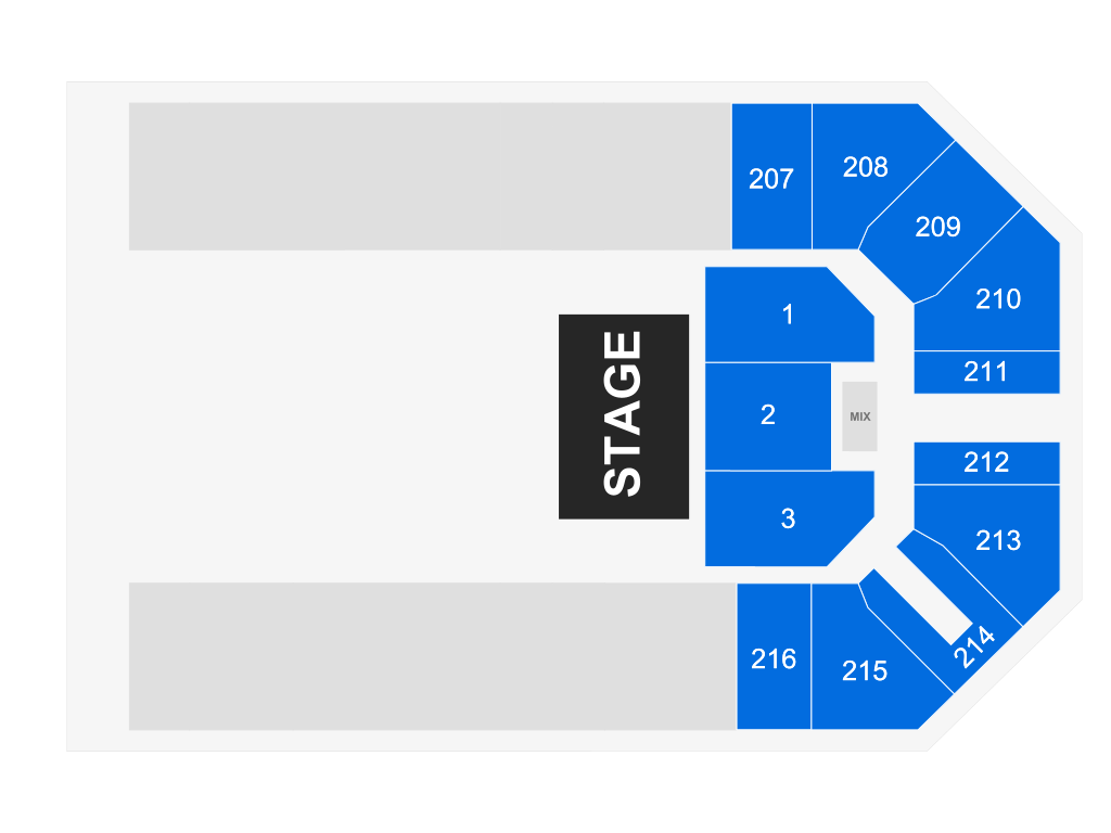 Venue seating chart for Rodney Carrington for reference only
