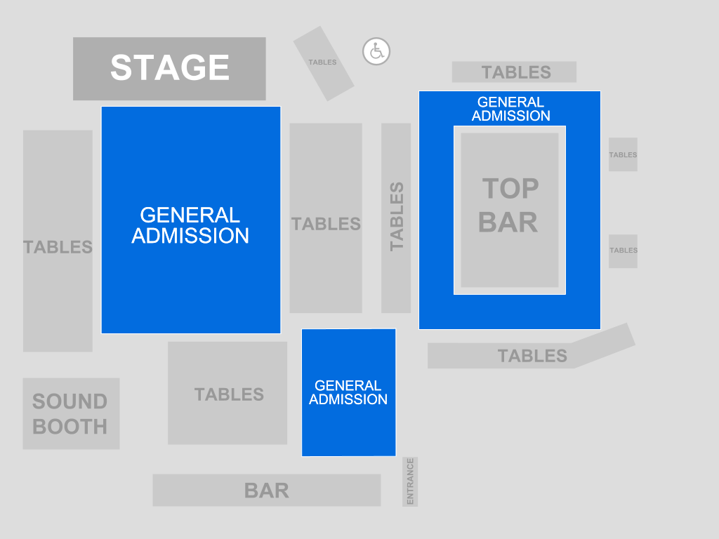 Venue seating chart for The Kentucky Headhunters for reference only